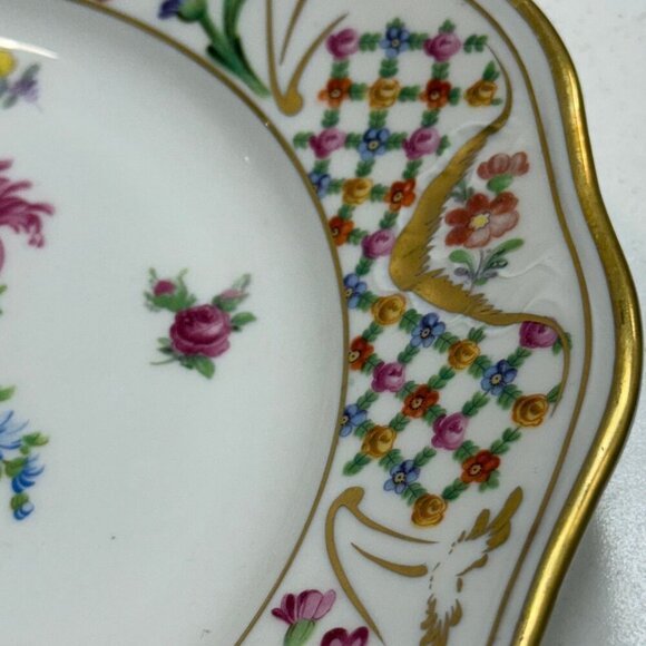 Schumann Bavaria Plate - 9" Floral Design - Picture 5 of 5